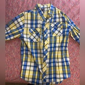 Raw State short sleeve button up shirt.